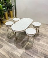 طقم طاولات بديل رخام