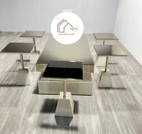 طقم طاولات كلاسيكي مع 6 خدمة