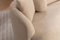 كنبه قماش بوكليه مقاس 215 سم