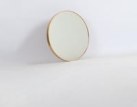 مرايه جدارية بإطار ذهبي مقاس 60سم