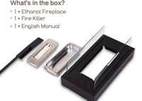 مدفئة الايثانول أبيض