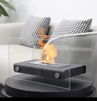 مدفئة إيثانول لون أسود