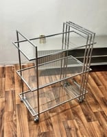 عربة ضيافة لون فضي