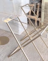 طاولة تقديم مع الاكريلك قطعة