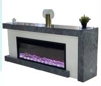 جهاز تدفئة مع الديكور ببديل رخام