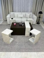 طقم طاولات سنديان مع 4 خدمة