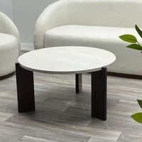 طاوله ضيافه خشب سنديان سطح بديل رخام