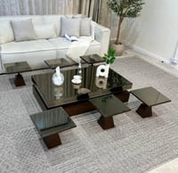 طقم طاولات ارضيه ٧ قطع