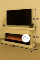 ديكور مع جهاز تدفئة ثلاثية الابعاد