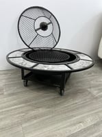 منقل حطي دائري