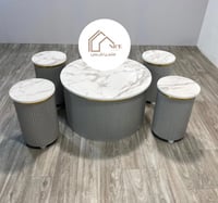 طقم طاولات مع 4 حبات خدمة