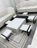 طقم طاولات ارضي بديل الرخام