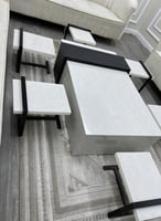 طقم طاولات ارضي بديل الرخام
