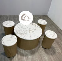 طقم طاولات مع 4 حبات خدمة