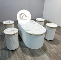 طقم طاولات مع 4 حبات خدمة