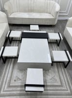 طقم طاولات ارضي بديل الرخام