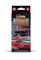 علبة 12 لون خشبي سيارة النار