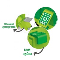 دولو شاحنة نفايات للأطفال اخضر