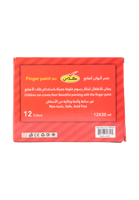 كلاس مجموعة الوان أصابع للأطفال 12 × 30 مل، الوان...