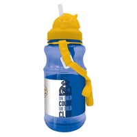 ريال مدريد زمزمية شفافة للأطفال 500 مل مع مصاصة وح...