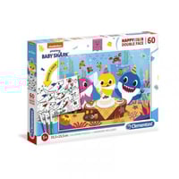 بيبي شارك بازل وجهين ألوان 3 - 60 قطعة