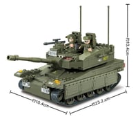 سلوبان قطع تركيب بلاستيك قوات برية جوية- 683 قطعة