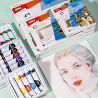 ديلي الوان غواش 12 × 12 مل ، سريعة الجفاف ، سهلة ا...