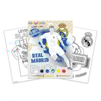 ريال مدريد مجموعة تلوين للأطفال ، ورقتين تلوين ، 6...