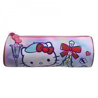 شنطة ظهر 17 انش وردي مع مقلمية - هيلوكيتي