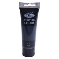 كلاس الوان اكريليك انبوب 60 مل لون أسود