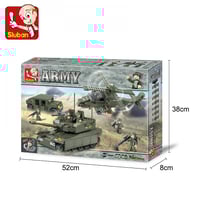 سلوبان قطع تركيب بلاستيك قوات برية جوية- 683 قطعة