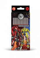 علبة 12 لون خشبي مقاتل روبو