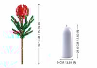 سلوبان قطع تركيب مزهرية أحمر - 243 قطعة