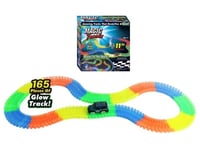 مجموعة مضمار السباق المضيء 165 قطعة مع سيارة، قطع...
