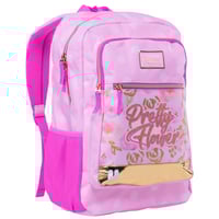 بوز شنطة ظهر بطبعات ورود للطلاب مقاس 17.5 بوصة ، ج...