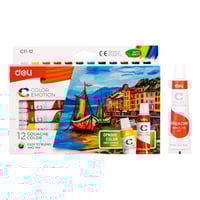 ديلي الوان غواش 12 × 12 مل ، سريعة الجفاف ، سهلة ا...