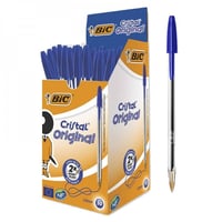 بيك كريستال- باكيت اقلام جافة لون أزرق- 50 قلم BIC...