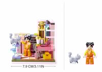 سلوبان قطع تركيب بناتي غرفة نوم 210 قطعة