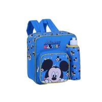 ميكي ماوس شنطةظهر ازرق بسحاب ميكي وجيب رمادي