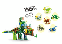 سلوبان قطع تركيب الديناصور 12 شكل- 24 حبة