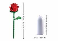 سلوبان قطع تركيب مزهرية أحمر - 254 قطعة