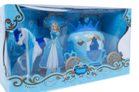 مجموعة عربة الأميرة بحصان مع اكسسورات، مجموعة لعب...