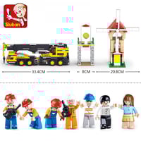 سلوبان قطع تركيب بلاستيك رافعة بناء- 767 قطعة