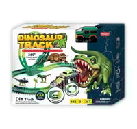 مجموعة مضمار سباق ديناصور 143 قطعة مع سيارة، طول ا...