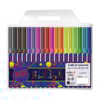 برشلونه مجموعة ألوان فلوماستر 18 لون ، أطراف من ال...