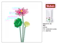 سلوبان قطع تركيب مزهرية وردي - 254 قطعة