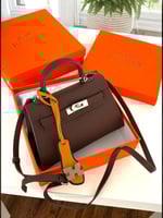 شنطة كيلي قفل فضي