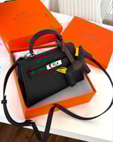 شنطة كيلي قفل فضي