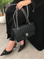 طقم نسائي حقيبة وكعب أنيق