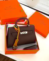 شنطة كيلي قفل فضي